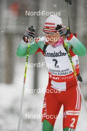29.11.2007, Kontiolahti, Finland (FIN): Nadezhda Skardino (BLR) - IBU world cup biathlon, individual women, Kontiolahti (FIN). www.nordicfocus.com. c Manzoni/NordicFocus. Every downloaded picture is fee-liable.