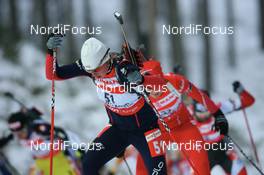 02.12.2007, Kontiolahti, Finland (FIN): Marie Dorin (FRA) - IBU world cup biathlon, pursuit women, Kontiolahti (FIN). www.nordicfocus.com. c Manzoni/NordicFocus. Every downloaded picture is fee-liable.