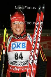 30.11.2007, Kontiolahti, Finland (FIN): Kati Wilhelm (GER) - IBU world cup biathlon, sprint women, Kontiolahti (FIN). www.nordicfocus.com. c Manzoni/NordicFocus. Every downloaded picture is fee-liable.