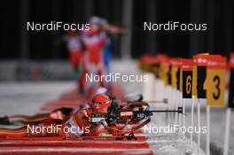30.11.2007, Kontiolahti, Finland (FIN): Yingchao Kong (CHN) - IBU world cup biathlon, sprint women, Kontiolahti (FIN). www.nordicfocus.com. c Manzoni/NordicFocus. Every downloaded picture is fee-liable.