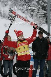08.12.2007, Hochfilzen (AUT): Ole Einar Bjoerndalen (NOR) - IBU World Cup biathlon, pursuit men - Hochfilzen (AUT). www.nordicfocus.com. c Furtner/NordicFocus. Every downloaded picture is fee-liable.
