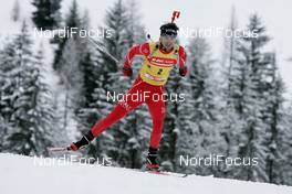 08.12.2007, Hochfilzen (AUT): Ole Einar Bjoerndalen (NOR) - IBU World Cup biathlon, pursuit men - Hochfilzen (AUT). www.nordicfocus.com. c Furtner/NordicFocus. Every downloaded picture is fee-liable.