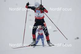 08.12.2007, Hochfilzen (AUT): Sandrine Bailly (FRA) - IBU World Cup biathlon, pursuit women - Hochfilzen (AUT). www.nordicfocus.com. c Furtner/NordicFocus. Every downloaded picture is fee-liable.