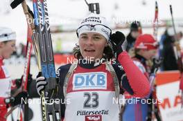 08.12.2007, Hochfilzen (AUT): Sylvia Becaert (FRA) - IBU World Cup biathlon, pursuit women - Hochfilzen (AUT). www.nordicfocus.com. c Furtner/NordicFocus. Every downloaded picture is fee-liable.