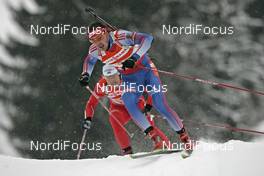 09.12.2007, Hochfilzen (AUT): Nikolay Kruglov (RUS) - IBU World Cup biathlon, relay men - Hochfilzen (AUT). www.nordicfocus.com. c Furtner/NordicFocus. Every downloaded picture is fee-liable.