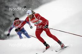 09.12.2007, Hochfilzen (AUT): Alexander Os (NOR) - IBU World Cup biathlon, relay men - Hochfilzen (AUT). www.nordicfocus.com. c Furtner/NordicFocus. Every downloaded picture is fee-liable.