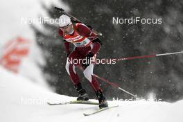09.12.2007, Hochfilzen (AUT): Kristaps Libietis (LAT) - IBU World Cup biathlon, relay men - Hochfilzen (AUT). www.nordicfocus.com. c Furtner/NordicFocus. Every downloaded picture is fee-liable.