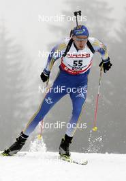 07.12.2007, Hochfilzen (AUT): Bjoern Ferry (SWE) - IBU World Cup biathlon, sprint men - Hochfilzen (AUT). www.nordicfocus.com. c Furtner/NordicFocus. Every downloaded picture is fee-liable.