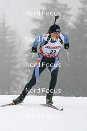 07.12.2007, Hochfilzen (AUT): Alexsandr Chervyhkov (KAZ) - IBU World Cup biathlon, sprint men - Hochfilzen (AUT). www.nordicfocus.com. c Furtner/NordicFocus. Every downloaded picture is fee-liable.