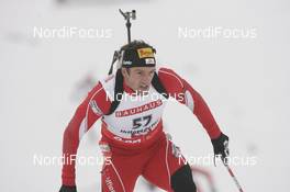07.12.2007, Hochfilzen (AUT): Christoph Sumann (AUT) - IBU World Cup biathlon, sprint men - Hochfilzen (AUT). www.nordicfocus.com. c Furtner/NordicFocus. Every downloaded picture is fee-liable.