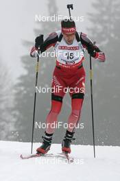 07.12.2007, Hochfilzen (AUT): Simon Hallenbarter (SUI) - IBU World Cup biathlon, sprint men - Hochfilzen (AUT). www.nordicfocus.com. c Furtner/NordicFocus. Every downloaded picture is fee-liable.