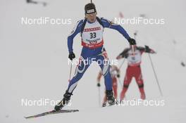 07.12.2007, Hochfilzen (AUT): Rene Laurent Vuillermoz (ITA) - IBU World Cup biathlon, sprint men - Hochfilzen (AUT). www.nordicfocus.com. c Furtner/NordicFocus. Every downloaded picture is fee-liable.