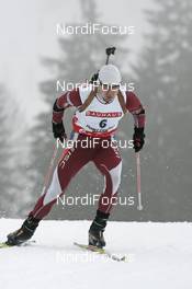 07.12.2007, Hochfilzen (AUT): Kristaps Libietis (LAT) - IBU World Cup biathlon, sprint men - Hochfilzen (AUT). www.nordicfocus.com. c Furtner/NordicFocus. Every downloaded picture is fee-liable.