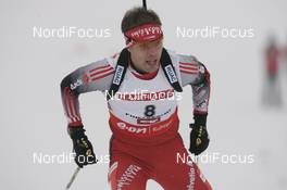 07.12.2007, Hochfilzen (AUT): Claudio Boeckli  (SUI) - IBU World Cup biathlon, sprint men - Hochfilzen (AUT). www.nordicfocus.com. c Furtner/NordicFocus. Every downloaded picture is fee-liable.