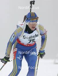 07.12.2007, Hochfilzen (AUT): Anna Carin Olofsson (SWE) - IBU World Cup biathlon, sprint women - Hochfilzen (AUT). www.nordicfocus.com. c Furtner/NordicFocus. Every downloaded picture is fee-liable.