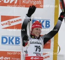 07.12.2007, Hochfilzen (AUT): Kati Wilhelm (GER) - IBU World Cup biathlon, sprint women - Hochfilzen (AUT). www.nordicfocus.com. c Furtner/NordicFocus. Every downloaded picture is fee-liable.