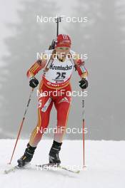 07.12.2007, Hochfilzen (AUT): Yingchao Kong (CHN) - IBU World Cup biathlon, sprint women - Hochfilzen (AUT). www.nordicfocus.com. c Furtner/NordicFocus. Every downloaded picture is fee-liable.