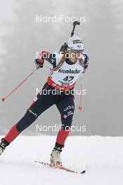 07.12.2007, Hochfilzen (AUT): Delphine Peretto (FRA) - IBU World Cup biathlon, sprint women - Hochfilzen (AUT). www.nordicfocus.com. c Furtner/NordicFocus. Every downloaded picture is fee-liable.