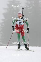 07.12.2007, Hochfilzen (AUT): Liudmila Ananko (BLR) - IBU World Cup biathlon, sprint women - Hochfilzen (AUT). www.nordicfocus.com. c Furtner/NordicFocus. Every downloaded picture is fee-liable.