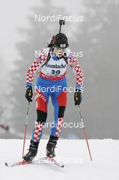 07.12.2007, Hochfilzen (AUT): Andrijana Stipanicic (CRO) - IBU World Cup biathlon, sprint women - Hochfilzen (AUT). www.nordicfocus.com. c Furtner/NordicFocus. Every downloaded picture is fee-liable.