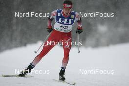 24.11.2007, Beitostoelen, Norway (NOR): Dario Cologna (SUI)  - FIS world cup cross-country, mens 15 km, Beitostoelen. www.nordicfocus.com. c Furtner/NordicFocus. Every downloaded picture is fee-liable.