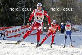 25.11.2007, Beitostoelen, Norway (NOR): l-r: Tore Ruud Hofstad (NOR), Morten Eilifsen (NOR), Alexander Legkov (RUS)  - FIS world cup cross-country, relay men, Beitostoelen. www.nordicfocus.com. c Furtner/NordicFocus. Every downloaded picture is fee-liable.