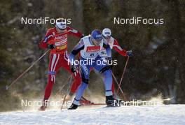25.11.2007, Beitostoelen, Norway (NOR): Eugeni Dementiev (RUS), Tord Asle Gjerdalen (NOR)  - FIS world cup cross-country, relay men, Beitostoelen. www.nordicfocus.com. c Furtner/NordicFocus. Every downloaded picture is fee-liable.