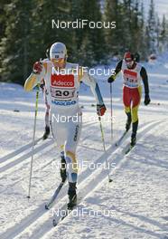 25.11.2007, Beitostoelen, Norway (NOR): Mats Larsson (SWE)  - FIS world cup cross-country, relay men, Beitostoelen. www.nordicfocus.com. c Furtner/NordicFocus. Every downloaded picture is fee-liable.