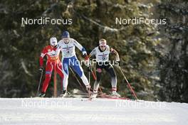 25.11.2007, Beitostoelen, Norway (NOR): l-r: Marit Bjoergen (NOR), Piirjo Muranen (FIN), Claudia Kuenzel-Nystad (GER)  - FIS world cup cross-country, relay women, Beitostoelen. www.nordicfocus.com. c Furtner/NordicFocus. Every downloaded picture is fee-liable.