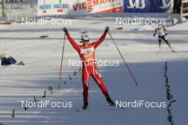 25.11.2007, Beitostoelen, Norway (NOR): Marit Bjoergen (NOR)  - FIS world cup cross-country, relay women, Beitostoelen. www.nordicfocus.com. c Furtner/NordicFocus. Every downloaded picture is fee-liable.