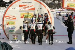 25.11.2007, Beitostoelen, Norway (NOR): Team GER in front of Finland - FIS world cup cross-country, relay women, Beitostoelen. www.nordicfocus.com. c Furtner/NordicFocus. Every downloaded picture is fee-liable.