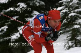 08.12.2007, Davos (SUI): Justyna Kowalczyk (POL)  - FIS World Cup cross-country, 10km women - Davos (SUI). www.nordicfocus.com. c Manzoni/NordicFocus. Every downloaded picture is fee-liable.