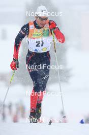 08.12.2007, Davos (SUI): Christophe Perrillat (FRA) - FIS World Cup cross-country, 15km men - Davos (SUI). www.nordicfocus.com. c Manzoni/NordicFocus. Every downloaded picture is fee-liable.