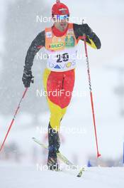 08.12.2007, Davos (SUI): Diego Ruiz (ESP) - FIS World Cup cross-country, 15km men - Davos (SUI). www.nordicfocus.com. c Manzoni/NordicFocus. Every downloaded picture is fee-liable.