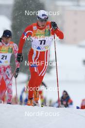 08.12.2007, Davos (SUI): Eldar Roenning (NOR) - FIS World Cup cross-country, 15km men - Davos (SUI). www.nordicfocus.com. c Manzoni/NordicFocus. Every downloaded picture is fee-liable.
