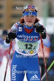 09.12.2007, Davos (SUI): Julia Ivanova (RUS) - FIS World Cup cross-country, relay women - Davos (SUI). www.nordicfocus.com. c Manzoni/NordicFocus. Every downloaded picture is fee-liable.