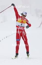 29.12.07, Nove Mesto, Czech Republic (CZE): Marit Bjoergen (NOR), Finish - FIS world cup cross-country, tour de ski, 10km women, Nove Mesto (CZE). www.nordicfocus.com. c Hemmersbach/NordicFocus. Every downloaded picture is fee-liable.