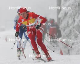 29.12.07, Nove Mesto, Czech Republic (CZE): Justyna Kowalczyk (POL)  - FIS world cup cross-country, tour de ski, 10km women, Nove Mesto (CZE). www.nordicfocus.com. c Hemmersbach/NordicFocus. Every downloaded picture is fee-liable.