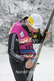 28.12.07, Nove Mesto, Czech Republic (CZE): feature -Swedish skiman prepairing for the race - FIS world cup cross-country, tour de ski, prologue women, Nove Mesto (CZE). www.nordicfocus.com. c Hemmersbach/NordicFocus. Every downloaded picture is fee-liable.