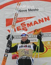 28.12.07, Nove Mesto, Czech Republic (CZE): Virpi Kuitunen (FIN), Winner - FIS world cup cross-country, tour de ski, prologue women, Nove Mesto (CZE). www.nordicfocus.com. c Hemmersbach/NordicFocus. Every downloaded picture is fee-liable.