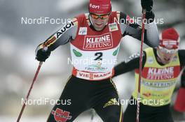 16.12.2007, Ramsau, Austria (AUT): Ronny Ackermann (GER), Bjoern Kircheisen (GER) behind - FIS world cup nordic combined, sprint, Ramsau (AUT). www.nordicfocus.com. c Furtner/NordicFocus. Every downloaded picture is fee-liable.
