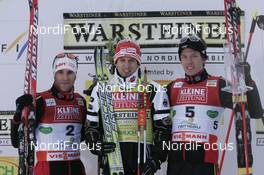 16.12.2007, Ramsau, Austria (AUT): winner l-r: Ronny Ackermann (GER), Bjoern Kircheisen (GER), Tino Edelmann (GER) - FIS world cup nordic combined, sprint, Ramsau (AUT). www.nordicfocus.com. c Furtner/NordicFocus. Every downloaded picture is fee-liable.