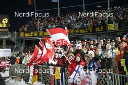 30.12.2007, Oberstdorf, Germany (GER): Austrian flags for the winner - FIS world cup ski jumping, four hills tournament, individual HS137, Oberstdorf (GER). www.nordicfocus.com. c Furtner/NordicFocus. Every downloaded picture is fee-liable.
