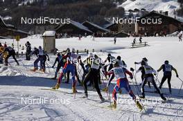 16.12.2007, Livigno, Italy (ITA): racers on the first slopes through Livigno - Worldloppet La Sgambeda, Livigno (ITA). www.nordicfocus.com. c Felgenhauer/NordicFocus. Every downloaded picture is fee-liable.