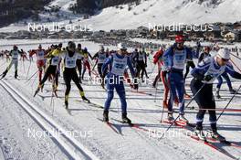 16.12.2007, Livigno, Italy (ITA): racers on the first loop - Worldloppet La Sgambeda, Livigno (ITA). www.nordicfocus.com. c Felgenhauer/NordicFocus. Every downloaded picture is fee-liable.