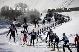 16.12.2007, Livigno, Italy (ITA): racers in a s-corner - Worldloppet La Sgambeda, Livigno (ITA). www.nordicfocus.com. c Felgenhauer/NordicFocus. Every downloaded picture is fee-liable.