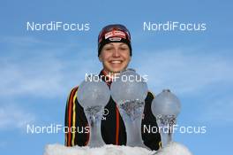 16.03.2008, Holmenkollen, Norway (NOR): Magdalena Neuner (GER) - IBU World Cup biathlon, photoshooting, Holmenkollen (NOR). www.nordicfocus.com. c Manzoni/NordicFocus. Every downloaded picture is fee-liable.