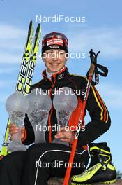 16.03.2008, Holmenkollen, Norway (NOR): Magdalena Neuner (GER) - IBU World Cup biathlon, photoshooting, Holmenkollen (NOR). www.nordicfocus.com. c Manzoni/NordicFocus. Every downloaded picture is fee-liable.