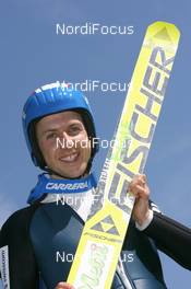 31.07.2008, Einsiedeln, Switzerland: Simon Ammann (SUI) - FIS Sommer Grand Prix 2008, ski jumping - Einsiedeln (SUI). www.nordicfocus.com. c Manzoni/NordicFocus. Every downloaded picture is fee-liable.