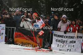 05.01.2008, Oberhof, Germany (GER): Andrea Henkel (GER) - IBU World Cup biathlon, sprint women - Oberhof (GER). www.nordicfocus.com. c Manzoni/NordicFocus. Every downloaded picture is fee-liable.